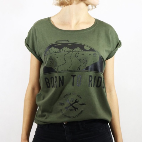 Koszulka Damska 79 Point Bak - Loose Olive