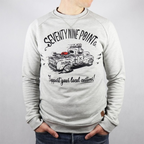 bluza motocyklowa szara support customs