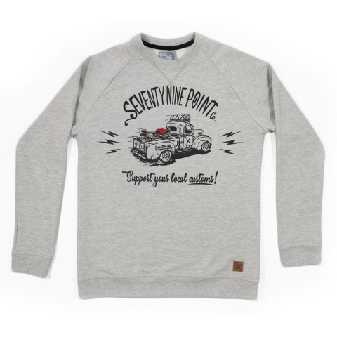 bluza motocyklowa szara support customs