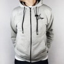 bluza motocyklowa z kapturem szara ride hard