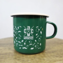 Kubek Emaliowany 79 Point But First Coffee - Zielony