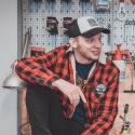 czapka z daszkiem motocyklowa czarno biała Check Flag