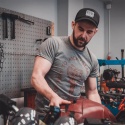 Koszulka Męska 79 Point Caffeine & Gasoline - Szara