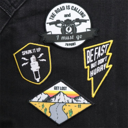 Zestaw naszywek motocyklowych