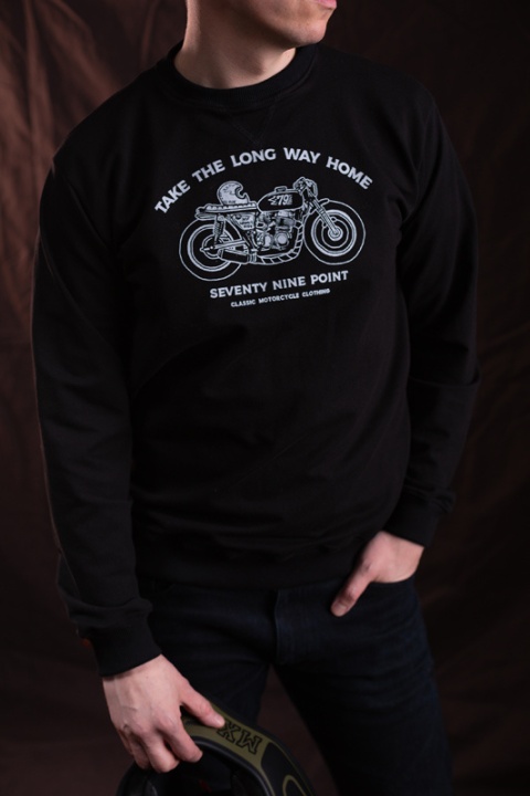 bluza motocyklowa czarna Take The Long Way Home