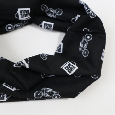 Komin motocyklowy 79 Point Black Cafe Racer