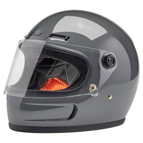 kask motocyklowy vintage biltwell gringo sv szary polysk