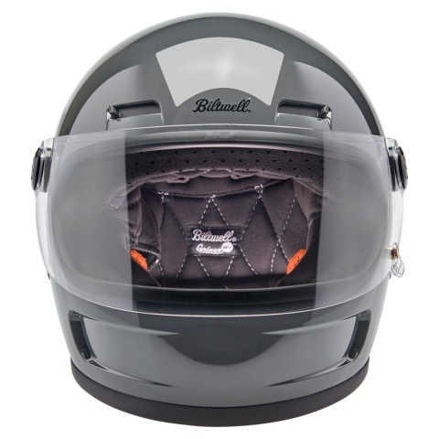 kask motocyklowy vintage biltwell gringo sv szary polysk