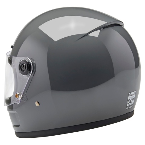 kask motocyklowy vintage biltwell gringo sv szary polysk