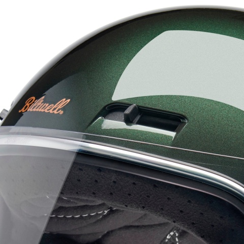 kask motocyklowy vintage biltwell gringo sv metallic sierra green
