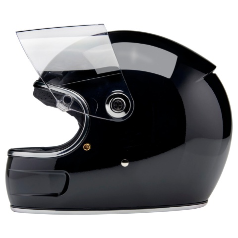 kask motocyklowy vintage biltwell gringo sv czarny polysk