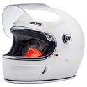 kask motocyklowy vintage biltwell gringo sv bialy polysk