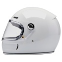 kask motocyklowy vintage biltwell gringo sv bialy polysk