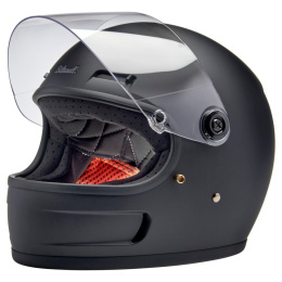 kask motocyklowy vintage biltwell gringo sv czarny mat