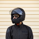 kask motocyklowy vintage biltwell gringo sv czarny mat